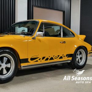 Porsche Carrera in an Aspen Colorado shop