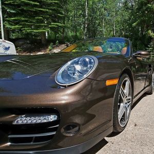 brown porsche